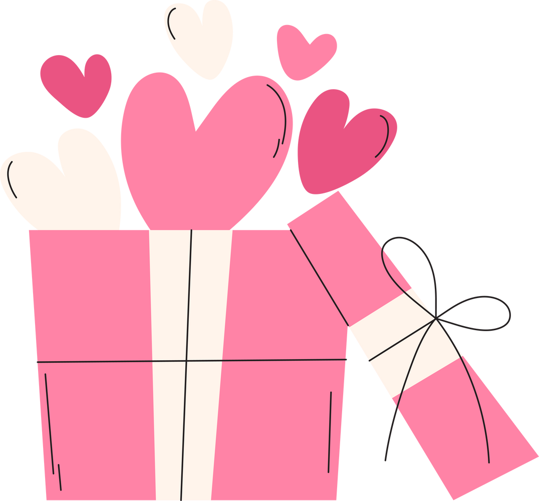 heart reward box romantic attraction valentine's day clipart